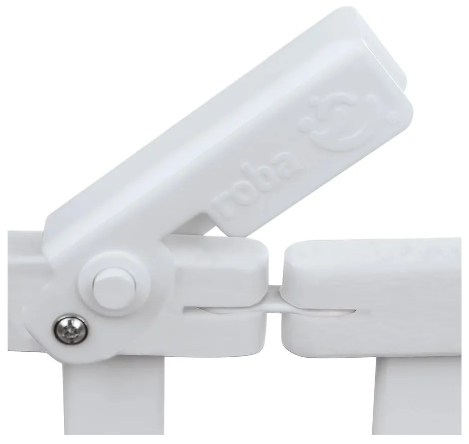 Fehér összecsukható gurulós babaágy 60x120 cm Fold up – Roba