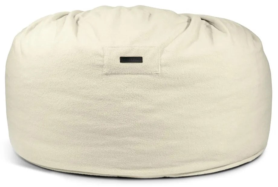 Krémszínű buklé babzsákfotel Om 135 – SLOWDOWN