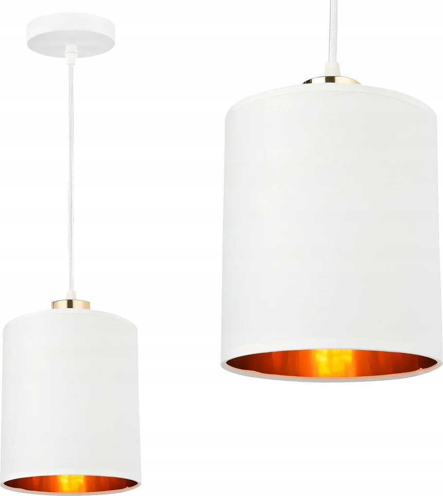 Mennyezeti lámpa Led Függő Csillár Plafon Fehér Arany Modern E27