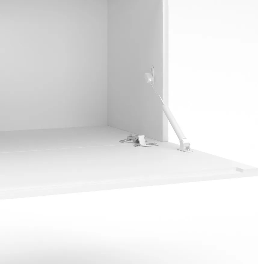 VIVIEN 01 TV Állvány Fehér/Fényes Fehér színben