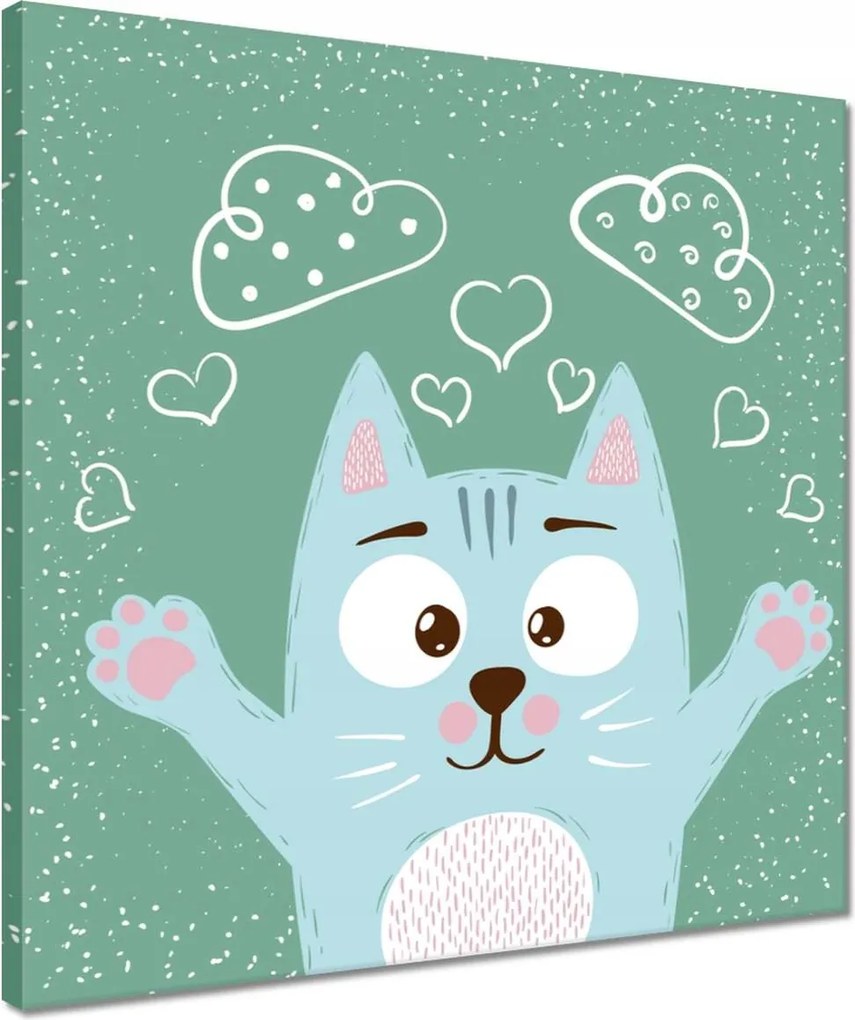 Vászonkép 40x40 Cica