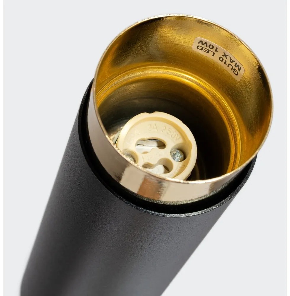 Fekete-aranyszínű mennyezeti lámpa Crown – Sollux