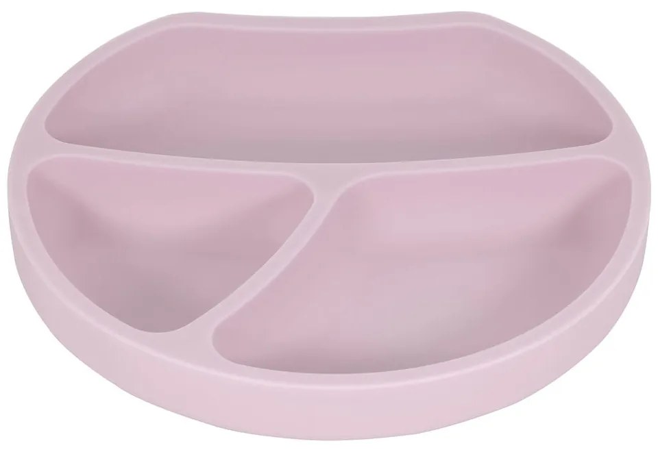 Világos rózsaszín szilikon gyerek tányér 19x20,5 cm – Kindsgut