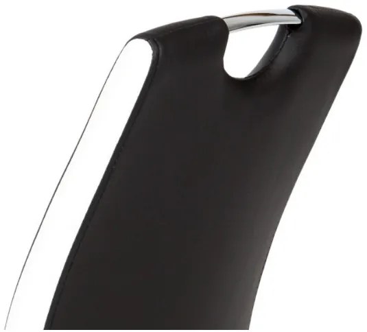 Scaun modern cu bază de sanie negru Dcl-406