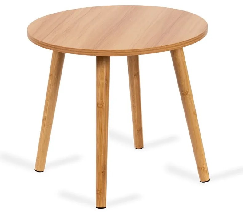 Natúr színű kerek dohányzóasztal szett 2 db-os ø 60 cm Luke – Bonami Essentials