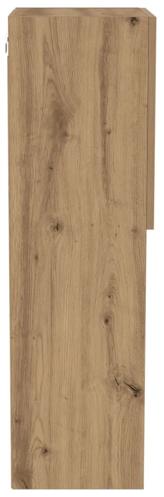 TV Szekrény LED Fénnyel, Műgyanta Tölgy 40,5x30x102 cm