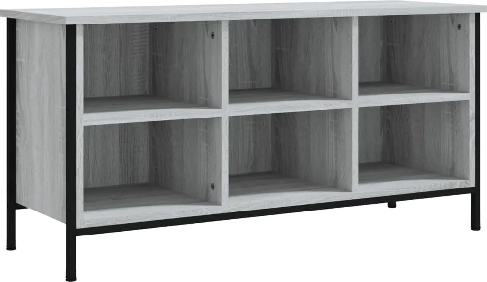 vidaXL szürke sonoma színű szerelt fa cipőszekrény 100x35x50 cm