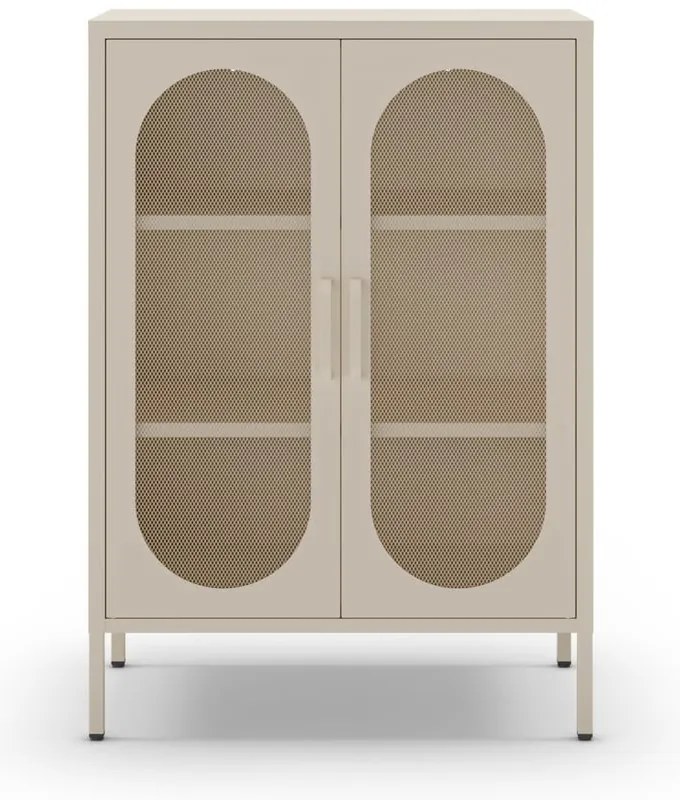 Krémszínű szekrény 70x100 cm Diora – Marckeric