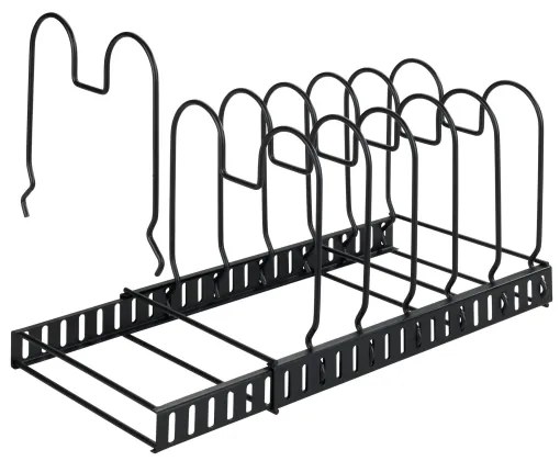 WENKO 53149100 - Fedőtartó és serpenyőtartó 18x18 cm fekete