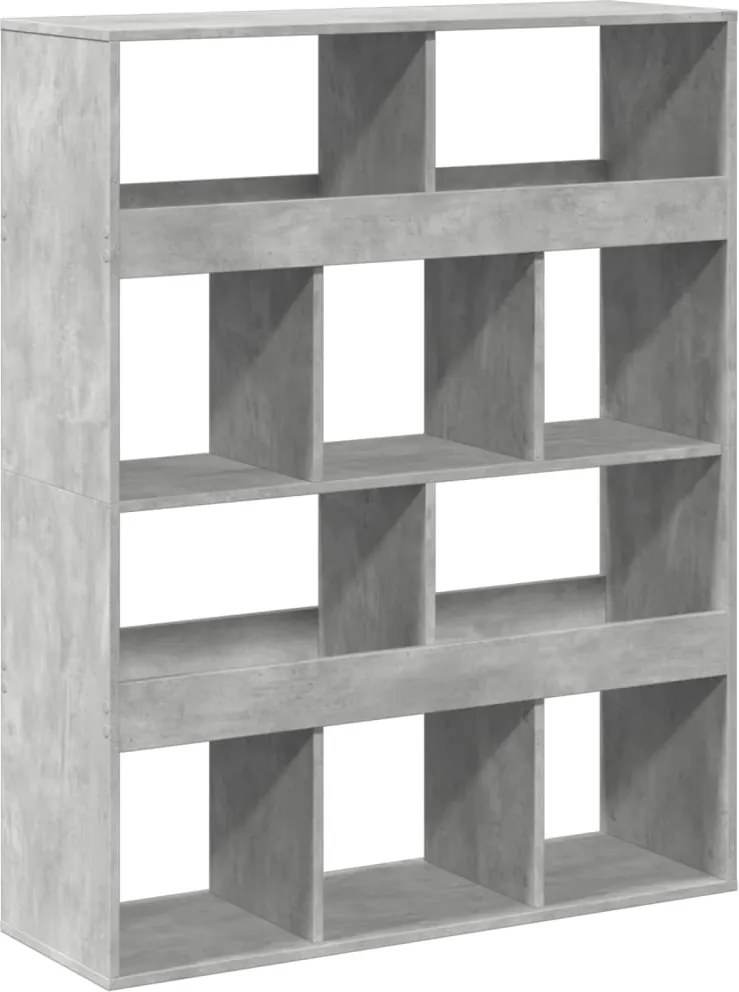 vidaXL betonszürke szerelt fa térelválasztó 100 x 33 x 125,5 cm