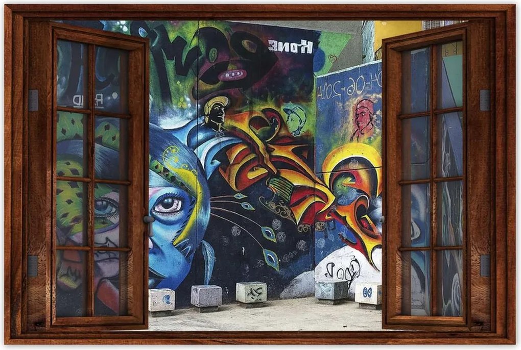 Poszterek 60x40 Graffitti Falfestmény