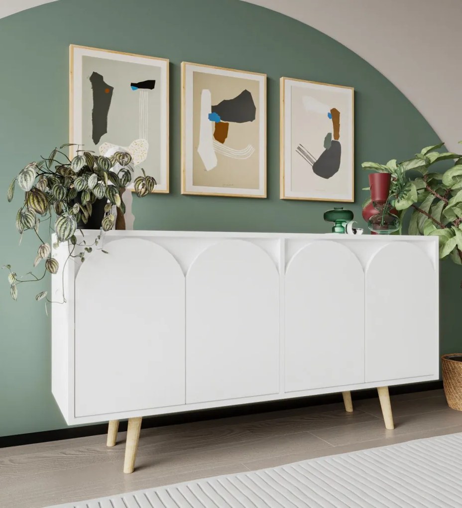 Venezia komód, fehér, 150 cm