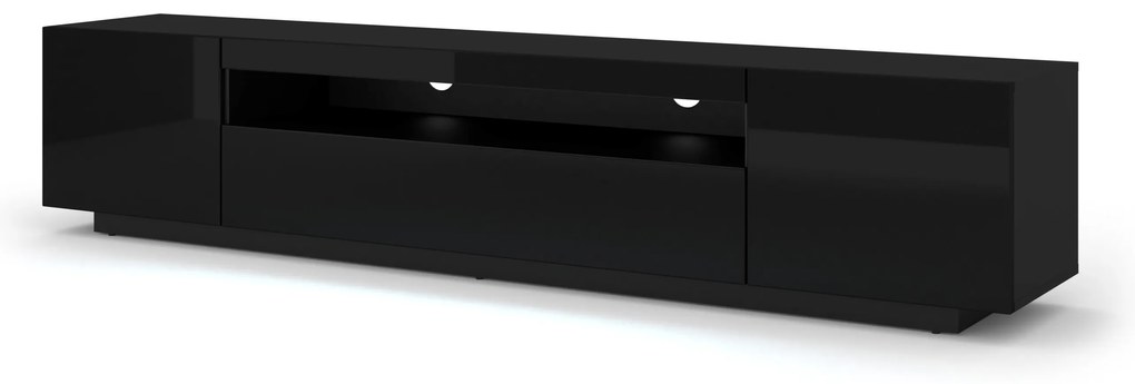 TV aszta/Szekrény Aurinko 200 (fényes fekete). 1083450