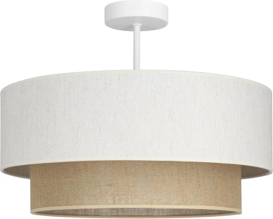 NATIA felületre szerelhető csillár 1xE27/60W/230V átm. 45 cm fehér/barna