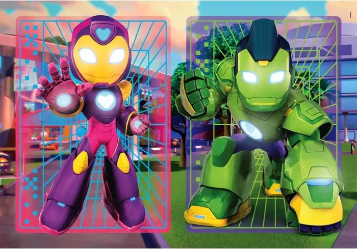 A Vasember és szupercsapata Hero Squad 2x20 db-os puzzle Clementoni