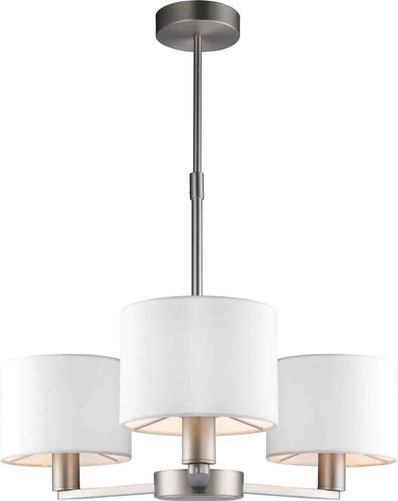 ENDON 60256 DALEY Modern Csillár Antik Fehér, Nikkel E14 IP20