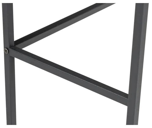 Konzolos asztal CANVAS 80x100 cm fenyő atlantic/fekete