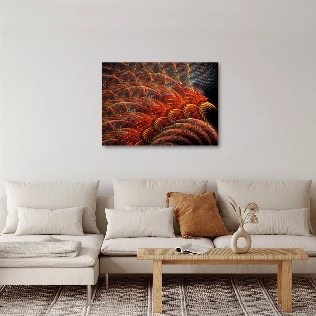 Kép - Absztrakt toll utánzat (70x50 cm)