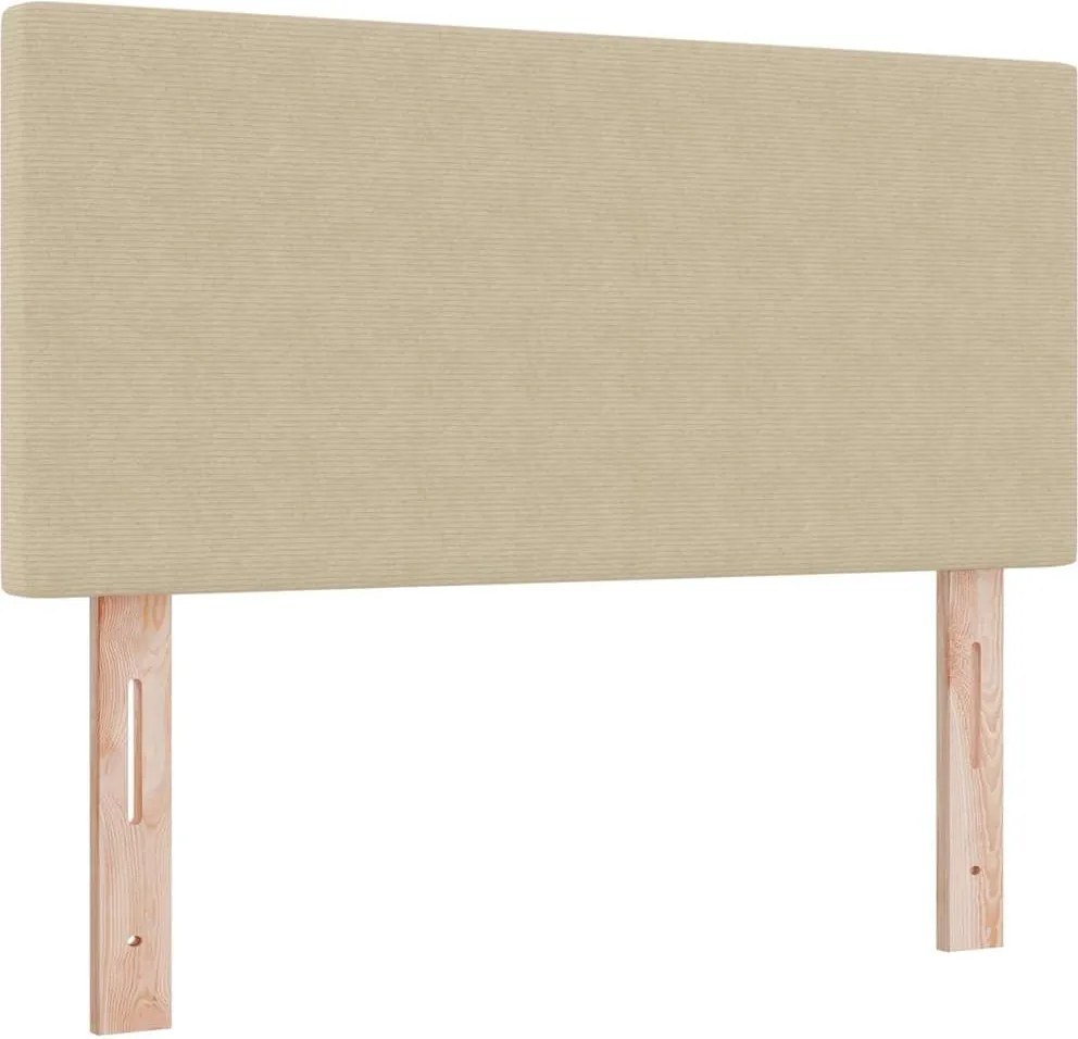 vidaXL Fejtámla Világos Zöld Szürke 80 cm Bársonyos szövet