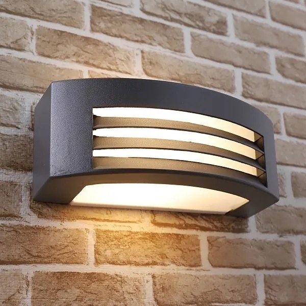 Kültéri fali lámpa OLIANA 1xE27/60W/230V IP54 antracit