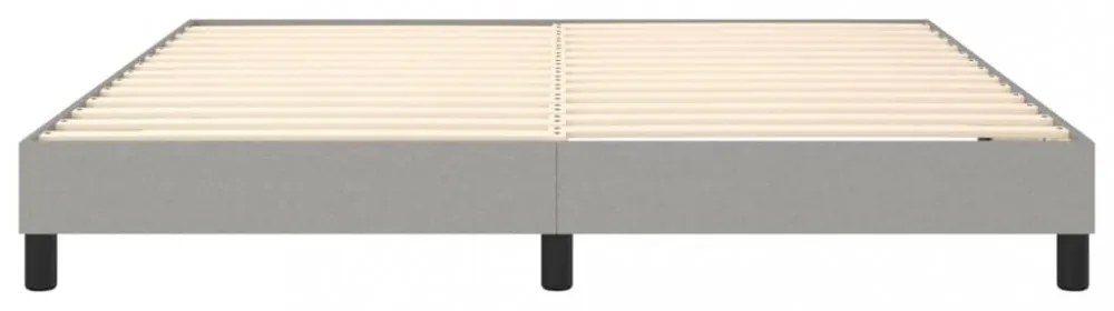 világosszürke szövet rugós ágykeret 180 x 200 cm