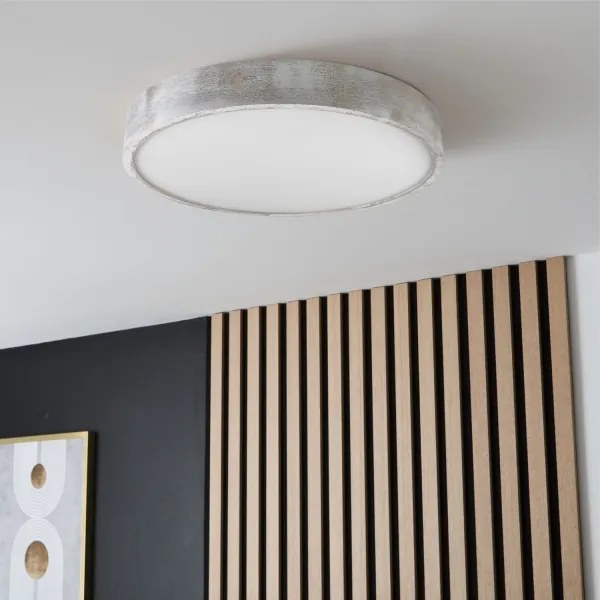 Brilagi - PINO mennyezeti lámpa 3xE27/15W/230V, fenyő/ezüst, átm. 47,5 cm