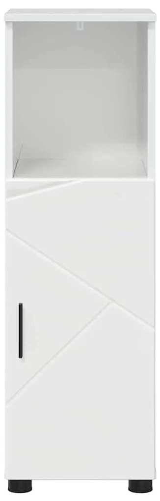 Fürdőszoba Székény Magasfényű fehér 30 x 35 x 95 cm Faanyag