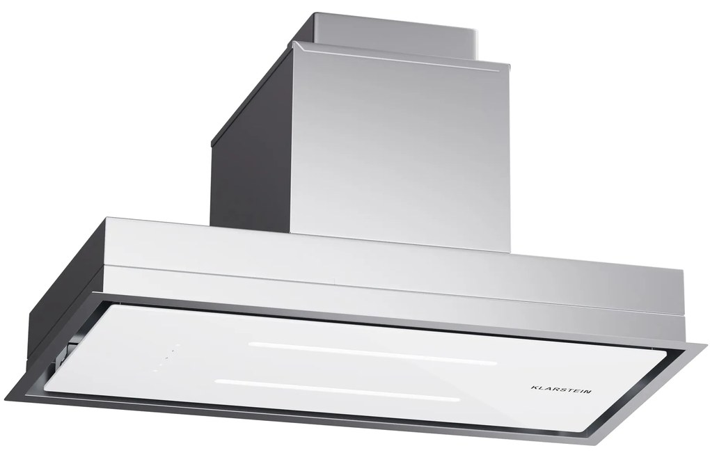 Klarstein High Line Eco 77, Mennyezeti páraelszívó, 77 cm, 436 m³/ó, fokozatok, távirányító, környezeti világítás