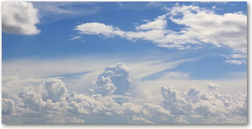 Fotó üvegkép Felhők az égen 140x70