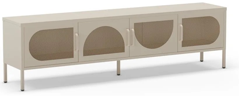 Krémszínű TV-állvány 180x50 cm Tayra – Marckeric