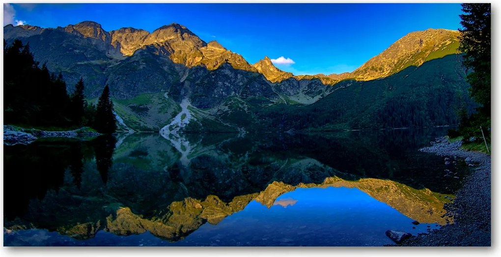 Fotó vászonkép edzett üveg Tátra 140x70