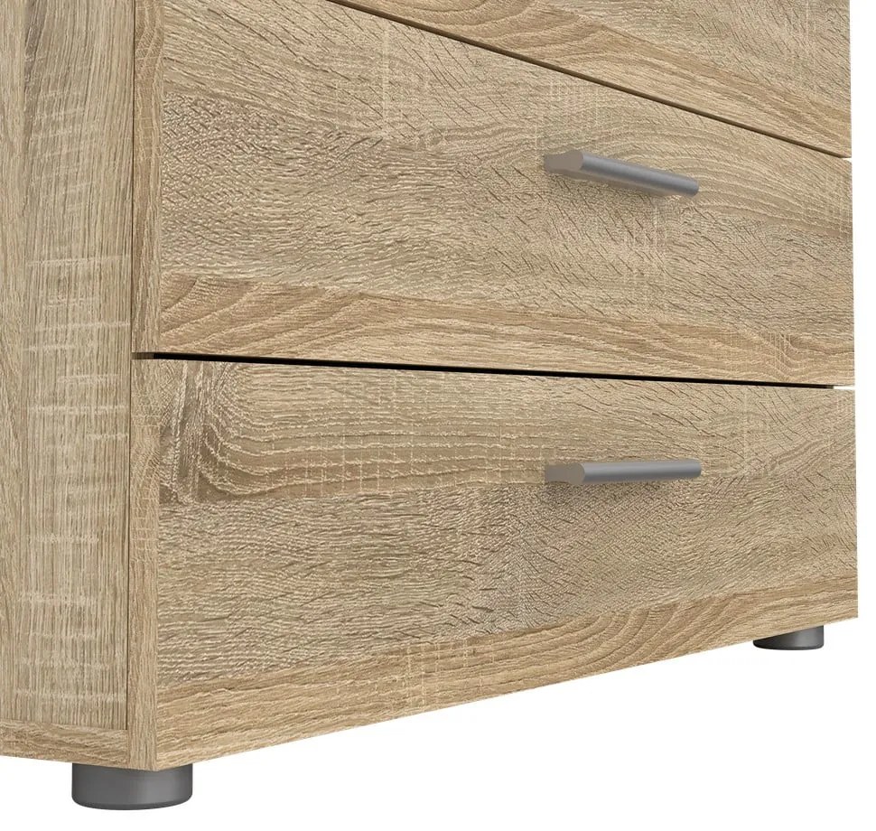 Pepe komód tölgyfa dekorral, 80 x 68 cm - Tvilum