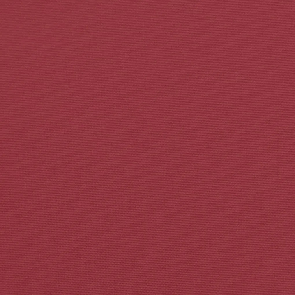 2 db borvörös oxford szövet kerti padpárna 200 x 50 x 7 cm