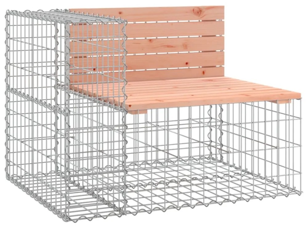 tömör duglászfenyő gabion kerti pad 92 x 71 x 65,5 cm