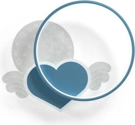 Brilagi - LED gyermek mennyezeti lámpa LOVE LED/48W/230V 3000/4500/6000K kék