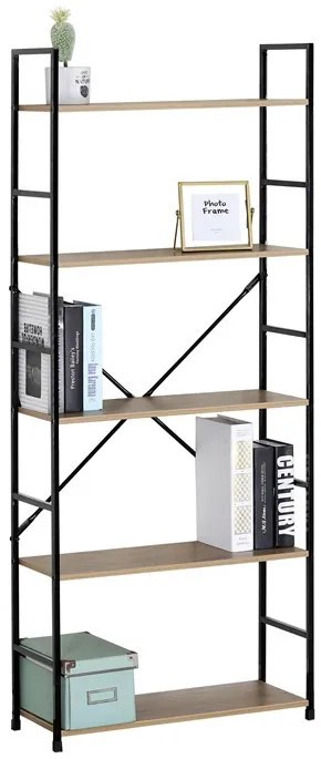 Könyvespolc Tölgy Színben GD-225