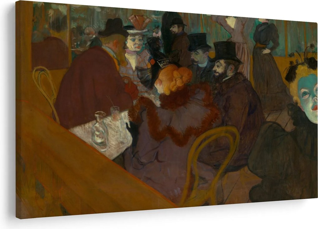 Kép - Henri de Toulouse-Lautrec, At the Moulin Rouge, reprodukciók (90x60 cm)