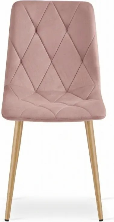 Rózsaszín bársonyszék LIBRA CLOUD ROSE