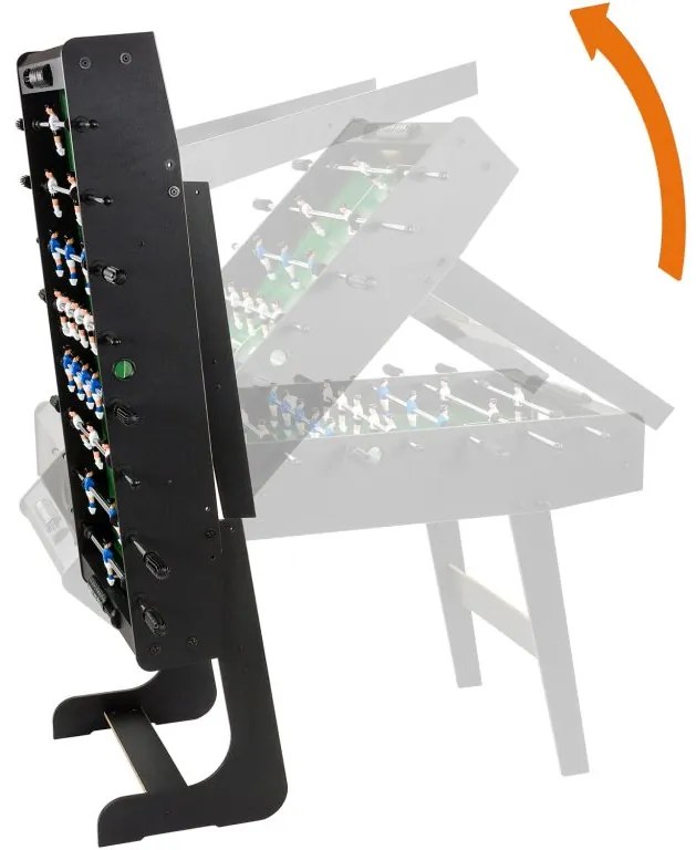 GamesPlanet® Csocsóasztal BELFAST Fekete 121 x 101 cm