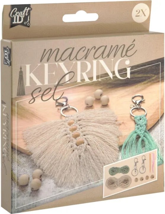 Makramé Craft kulcstartó készítő kreatív szett 2 db-os