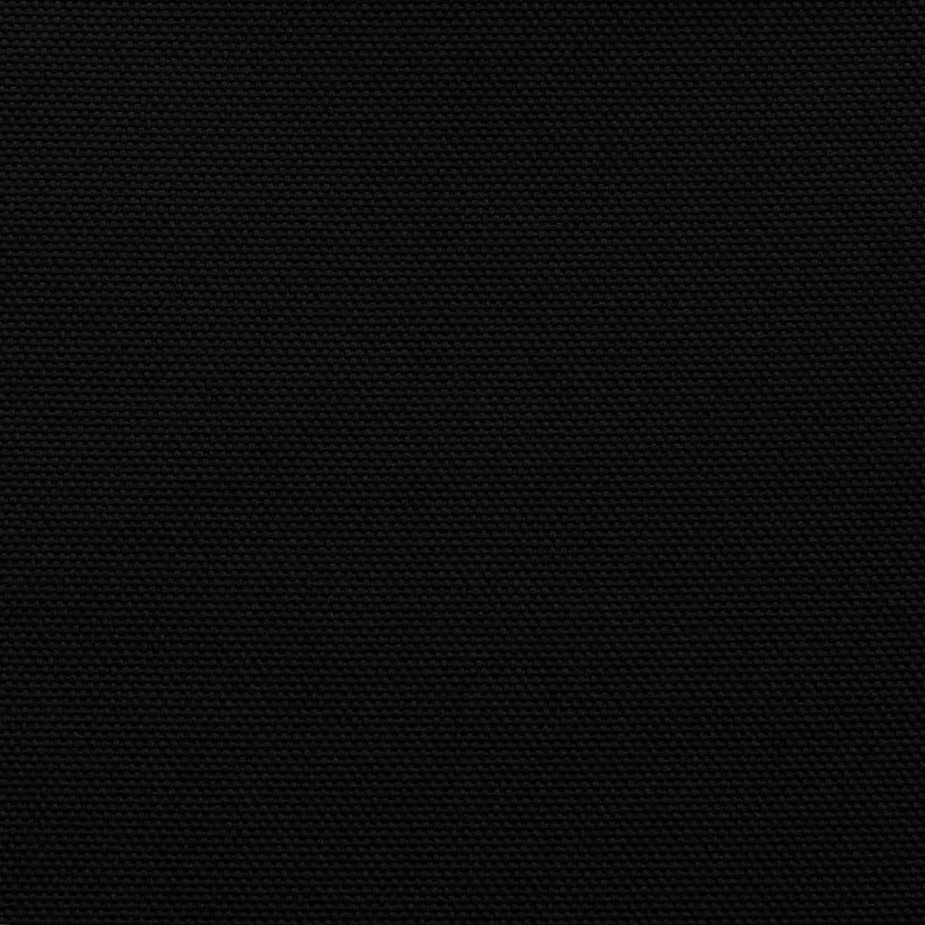 fekete 100% oxford poliészter erkélyparaván 75 x 800 cm