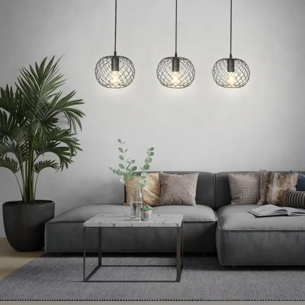 Brilo 4037-035 - WINKI kábeles csillár 3xE27/40W/230V