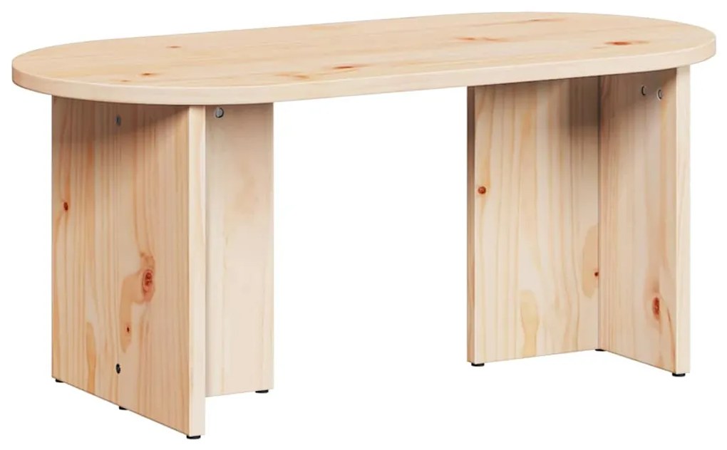 Dohányzóasztal Természetes 80 x 39.5 x 35 cm Tömör fenyőfa