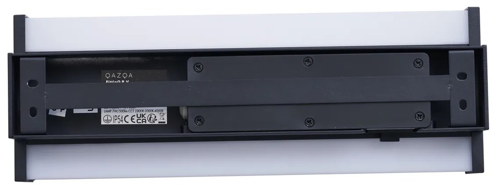 Modern fekete fali lámpa 30 cm LED CCT IP54-gyel - Vanya