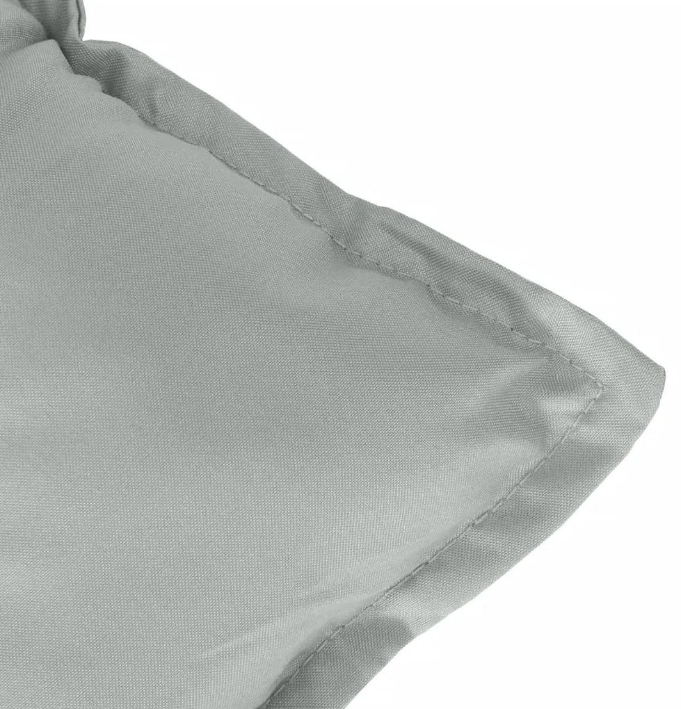 2 db világosszürke szövet magas háttámlájú székpárna 120x50x7cm