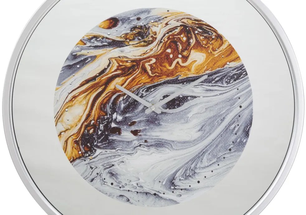 Falióra tükör szürke ø 60x5cm