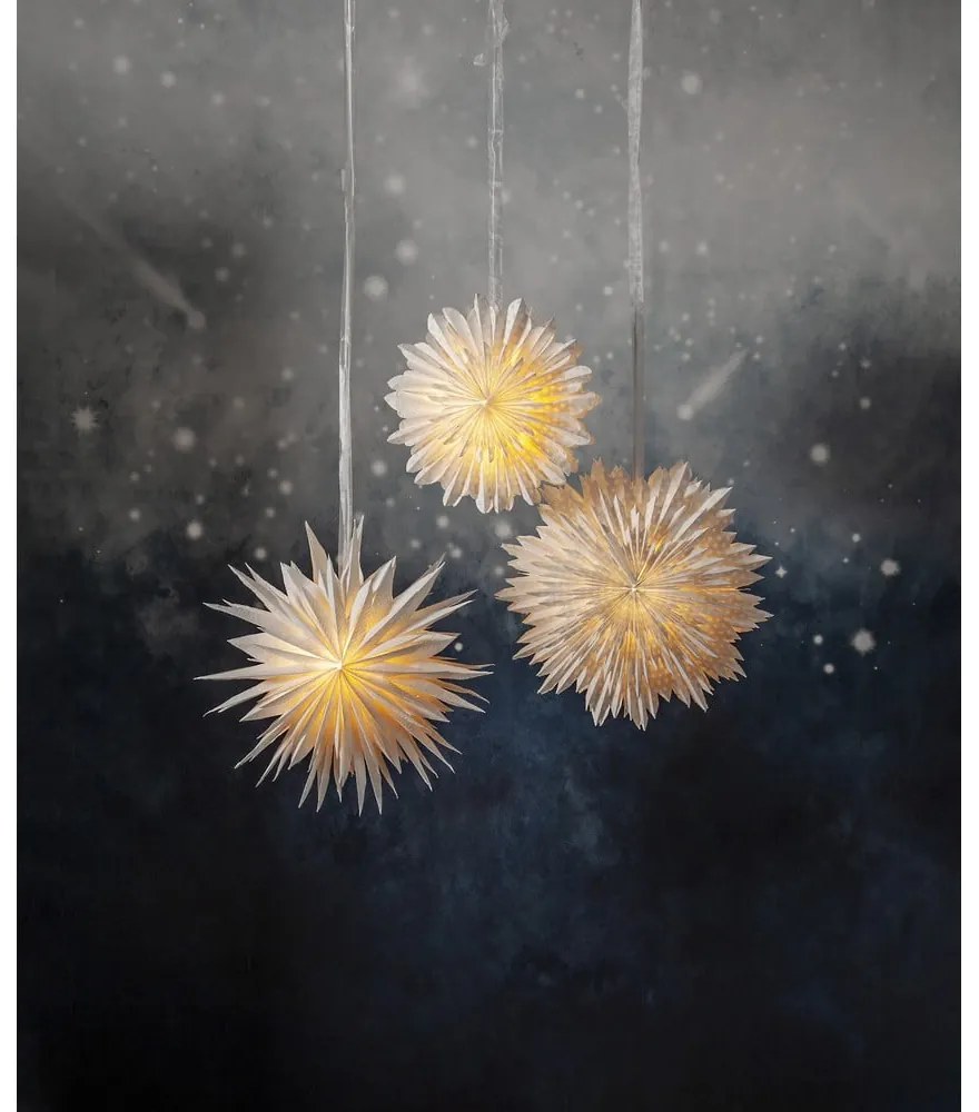 Fehér fénydekoráció karácsonyi mintával Cloud – Star Trading