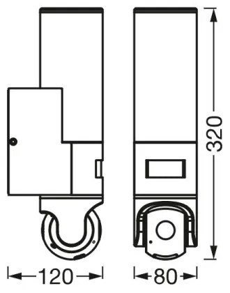 Ledvance - LED Érzékelős lámpa és kamera SMART+ LED/16W/230V Wi-Fi IP44