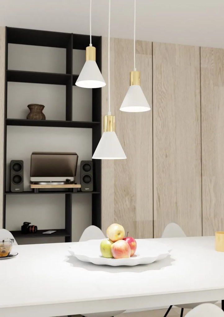 Emibig modern függeszték rosa fehér emi1389/3prem