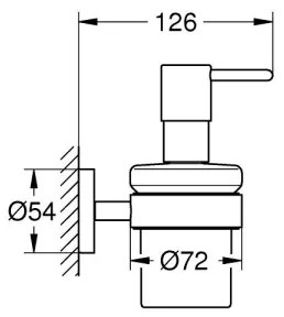 GROHE 41195DC0 - START folyékony szappanadagoló, 160 ml, rozsdamentes acél